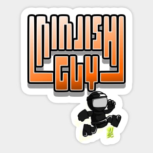 Ninjish Guy in Low Res World Sticker